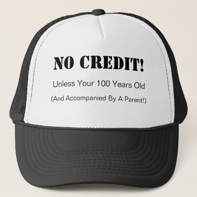 No Credit Hat (Front)