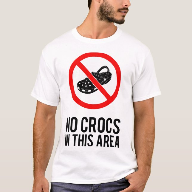 No Crocs T-Shirt (Front)