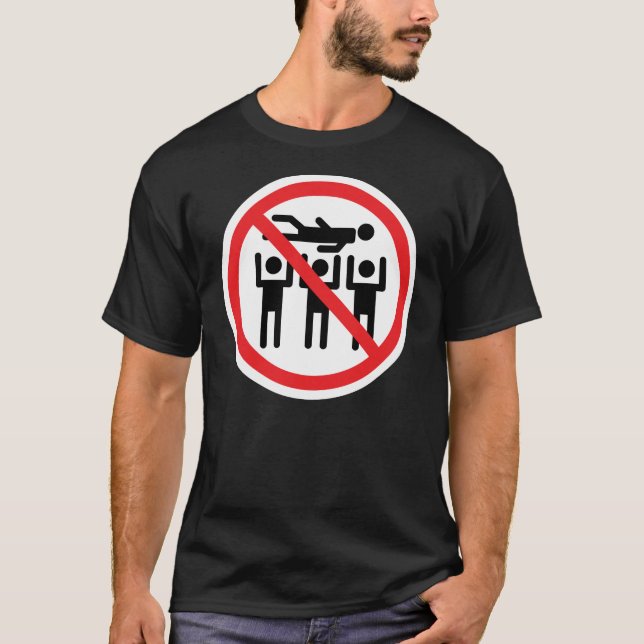 No Crowd Surfing T-Shirt (Front)