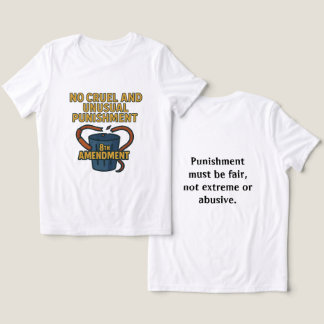 No Cruel and Unusual Punishment — 8th Amendment Tri-Blend Shirt