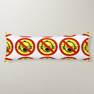 NO Cry Babies ⚠ Thai Airport Sign ⚠ Body Pillow