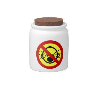 NO Cry Babies ⚠ Thai Airport Sign ⚠ Candy Jar