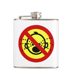 NO Cry Babies ⚠ Thai Airport Sign ⚠ Flask