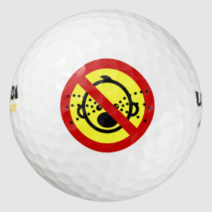 NO Cry Babies ⚠ Thai Airport Sign ⚠ Golf Balls
