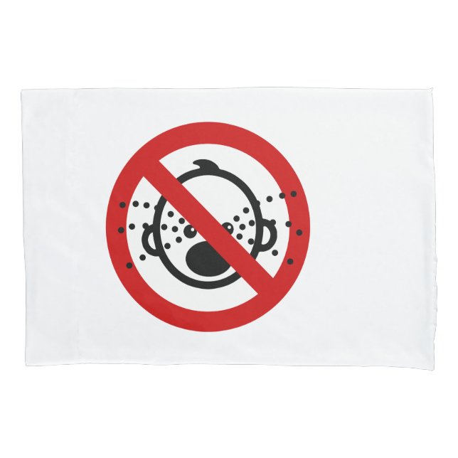 NO Cry Babies ⚠ Thai Airport Sign ⚠ Pillow Case (Front)