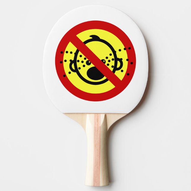 NO Cry Babies ⚠ Thai Airport Sign ⚠ Ping-Pong Paddle (Front)
