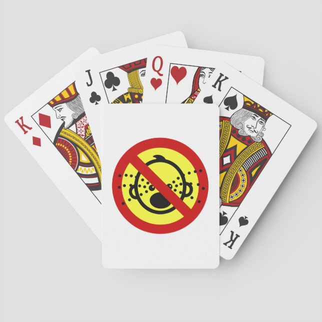 NO Cry Babies ⚠ Thai Airport Sign ⚠ Poker Cards (Back)