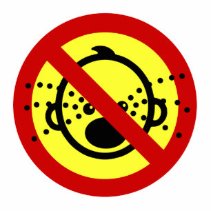 NO Cry Babies ⚠ Thai Airport Sign ⚠ Statuette