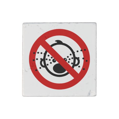 NO Cry Babies  Thai Airport Sign  Stone Magnet