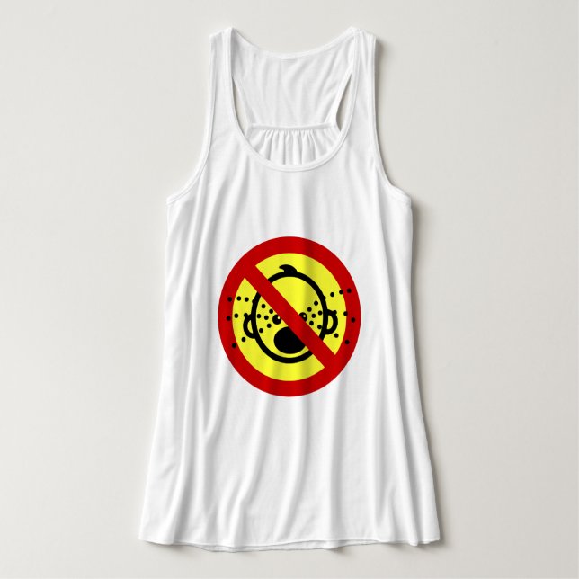 NO Cry Babies ⚠ Thai Airport Sign ⚠ Tank Top (Design Front)