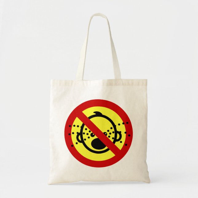 NO Cry Babies ⚠ Thai Airport Sign ⚠ Tote Bag (Front)