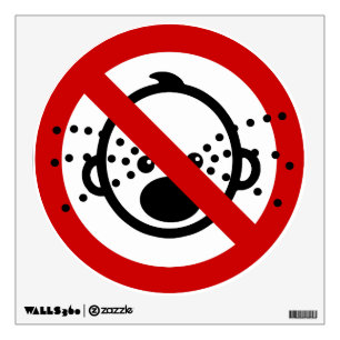 NO Cry Babies ⚠ Thai Airport Sign ⚠ Wall Decal