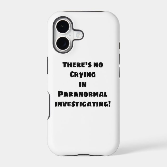 No Crying! (Black) Iphone Case (Back)