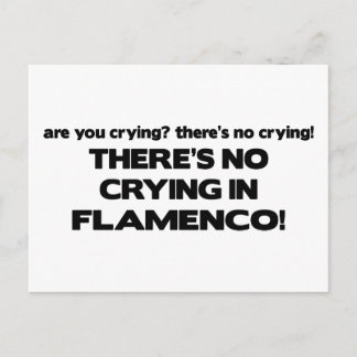 No Crying - Flamenco Postcard