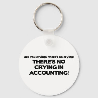 No Crying in Accounting Keychain