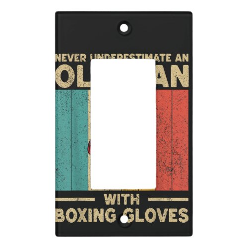 No Crying In Boxing Vintage Boxing Boxer Light Switch Cover
