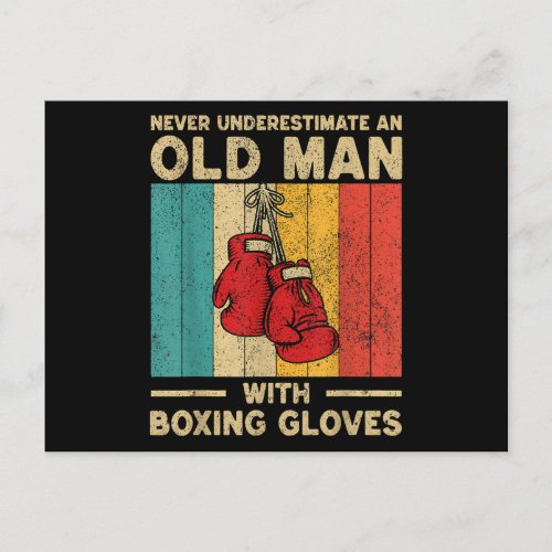 No Crying In Boxing Vintage Boxing Boxer Postcard