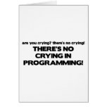 No Crying in Programming