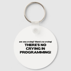 No Crying in Programming Keychain