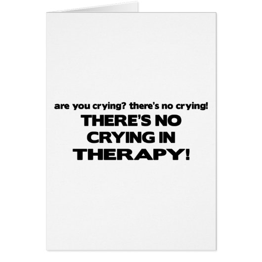 No Crying in Therapy Cards (Front)
