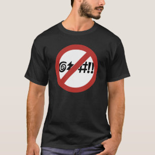 No Cursing Allowed, Sign, Virginia, US T-Shirt