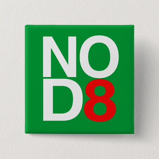 NO D8 - NO DATE PINBACK BUTTON (Front)