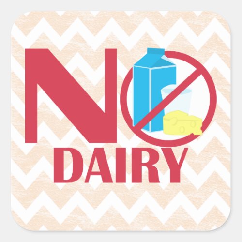 No Dairy Food Allergy Alert or Food Label