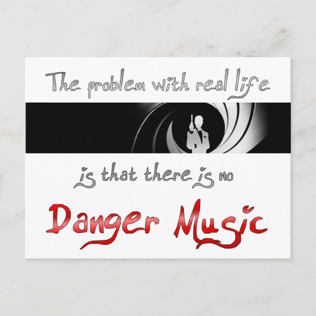 No Danger Music? Postcard (Front)