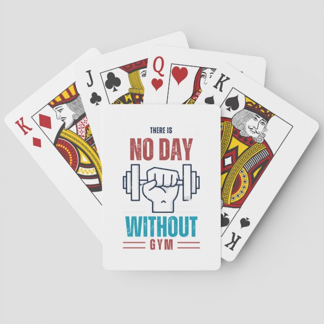 No day without Gym Poker Cards (Back)