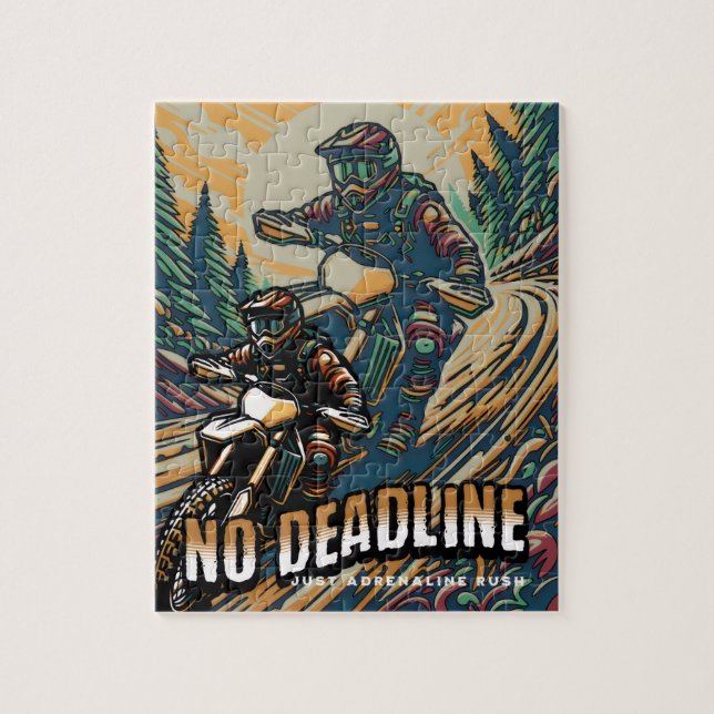 No Deadline – Just Adrenaline Rush Jigsaw Puzzle (Vertical)