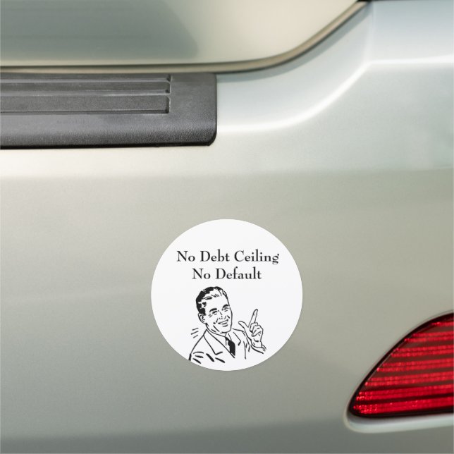 No Debt Ceiling, No Default Car Magnet (In Situ)