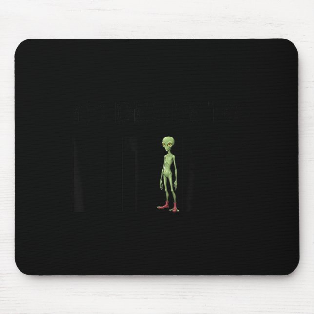 No Desire to Fit in Funny Minimalist Typographic Mouse Pad (Front)