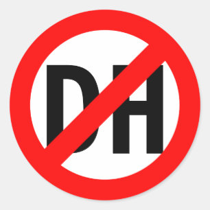 No DH Classic Round Sticker