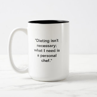 No Dieting Mug | Funny Foodie Gift