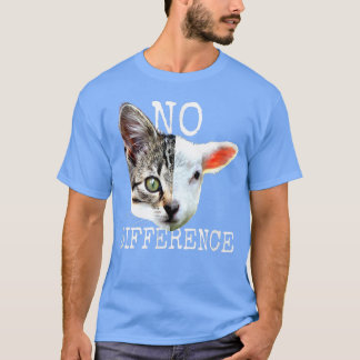 No Differences Vegan Saying Vegetarian Veggie Lamb T-Shirt