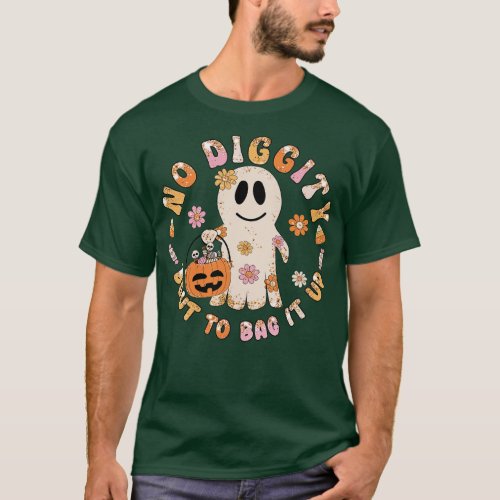 No Diggity bout to bag it up Halloween T_Shirt