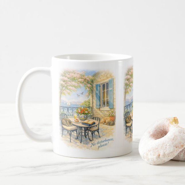 No disturbances, Please! Coffee Mug (With Donut)