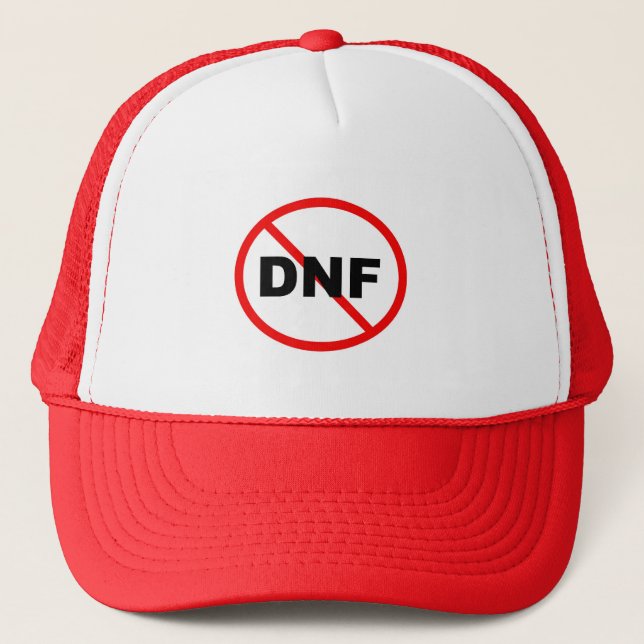 No DNF Trucker Hat (Front)