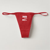 No doesn't Mean Maybe red g-string by DAL Thong (Front)