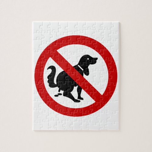 NO Dog Fouling  Thai Sign  Jigsaw Puzzle