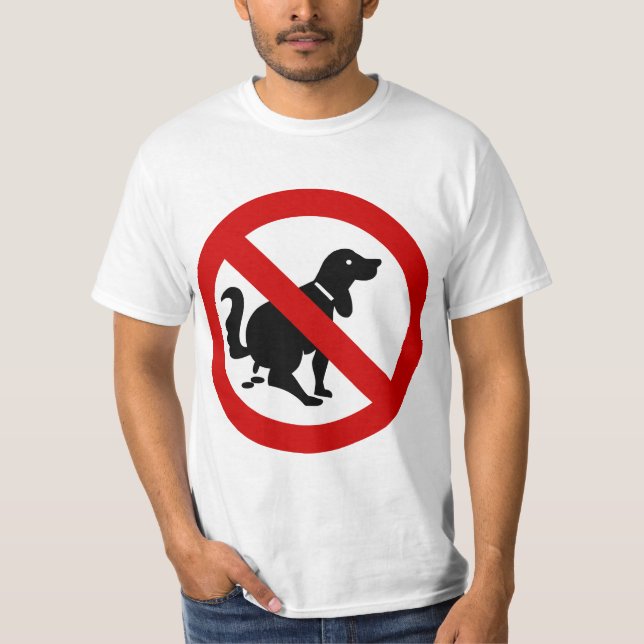 NO Dog Fouling ⚠ Thai Sign ⚠ T-Shirt (Front)