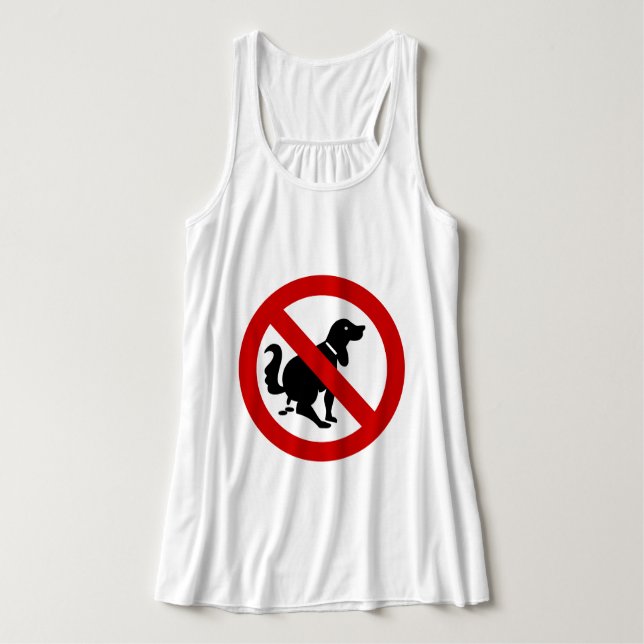 NO Dog Fouling ⚠ Thai Sign ⚠ Tank Top (Design Front)