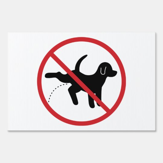 no-dog-peeing-yard-sign-zazzle