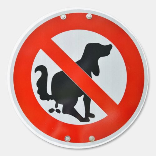 No Dog Poop Poo Sign
