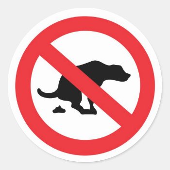 'no Dog Poop' Stickers by pixxart at Zazzle