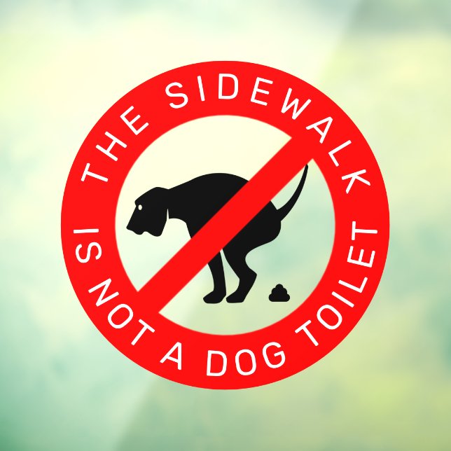 No Dog Pooping Sign (Sheet 3)