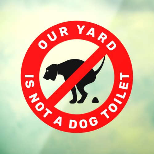 No Dog Pooping Sign