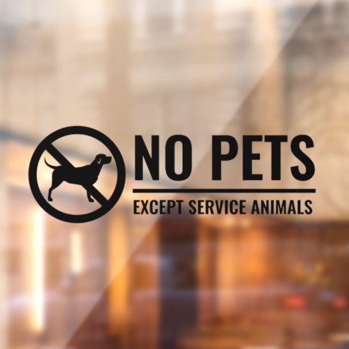 No Dogs Allowed Decal No Pet Sticker