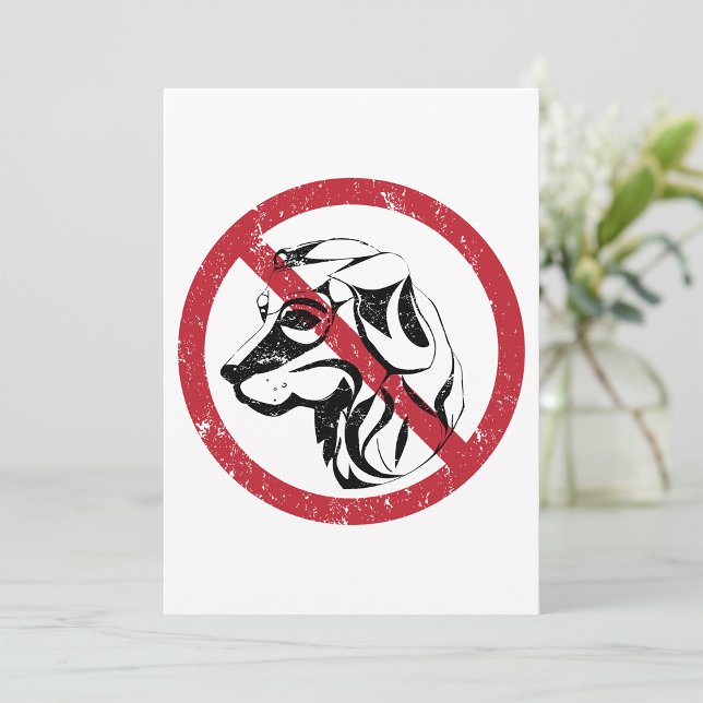 No Dogs Allowed Invitations (Creator Uploaded)