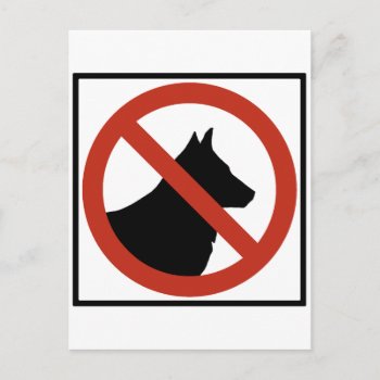 No Dogs Allowed / No Pets Highway Sign Postcard by wesleyowns at Zazzle